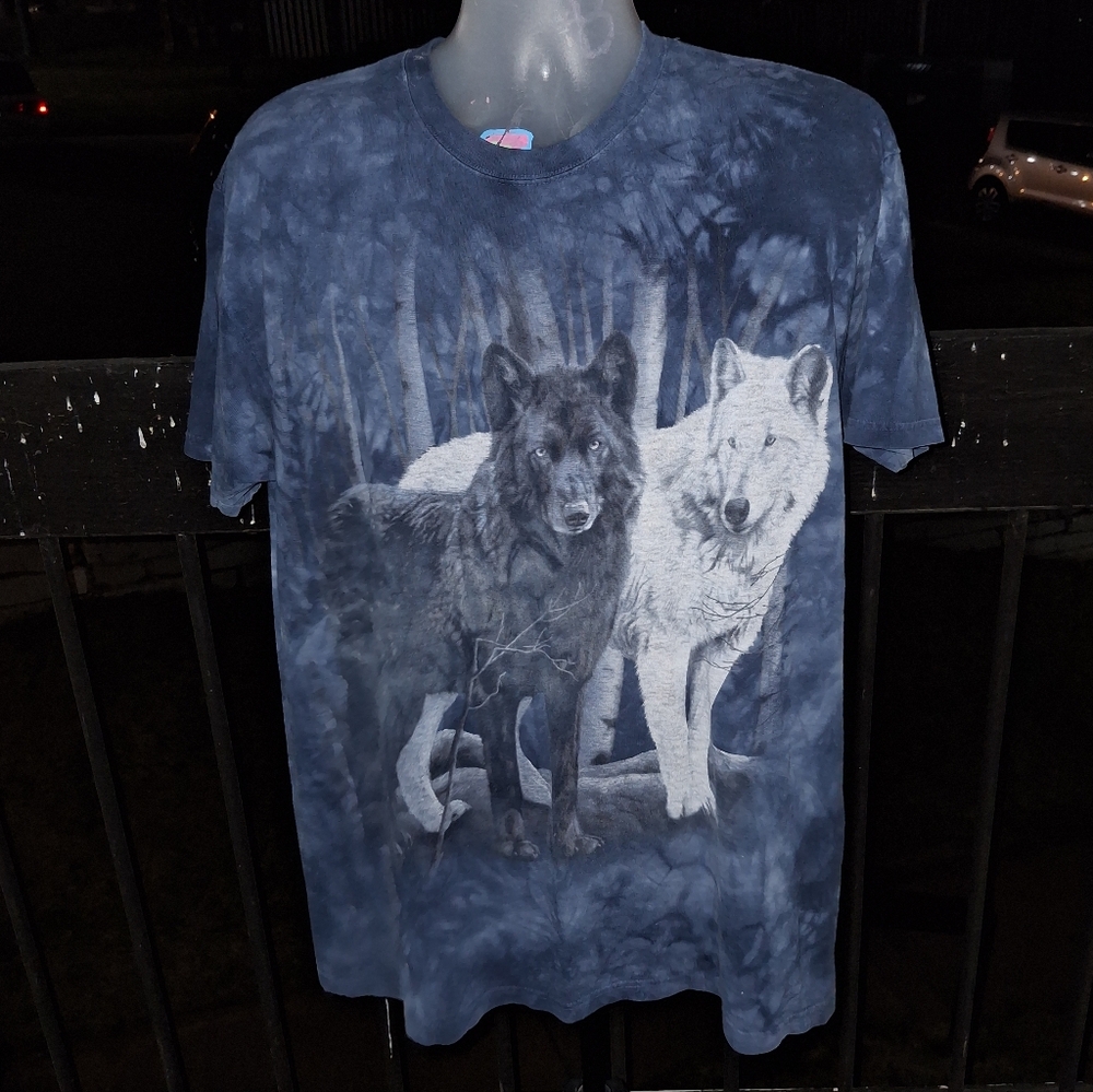 Vintage The Mountain Wolves Tie Dye T Shirt Size XL